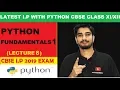 Python Fundamentals 1 Tokens Literals CBSE Information Practices with Python Class