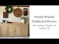 Honest wayfair Sideboard Review After Putting It Together and Setting It Up
