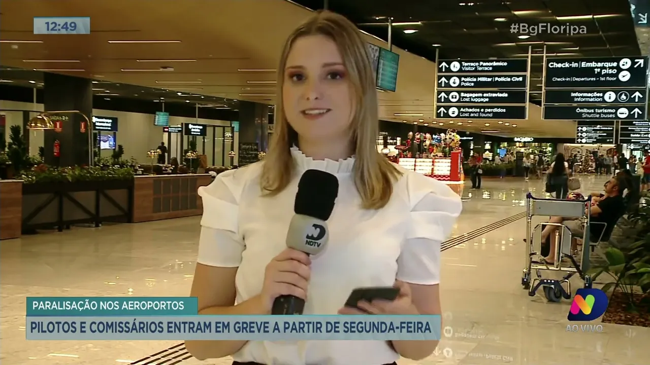 Pilotos e comissários entram em greve em todo o país a partir de segunda-feira