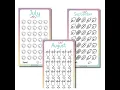 12 Month Money Savings Challenge Printable January February March April May June Dec A6 PDF
