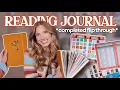 2025 reading journal tour every spread I created this year