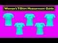 Women s T-Shirt Measurements Size Chart Guide