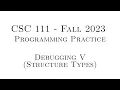 C Programming Practice Fall 2023 - 11 04