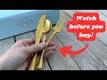 Review Lenox Portola Gold Flatware on Amazon