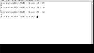 Linux Command Expr