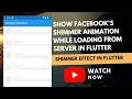 Show Facebook s Shimmer Animation while loading data from Server in Flutter Shimmer Effect Flutter