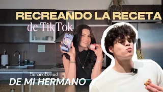 RECREANDO LA RECETA DE TIKTOK DE JASHLEM (banana bread) | Malexa leon