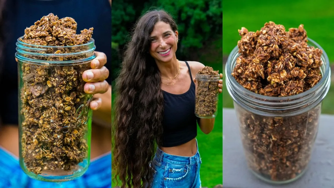 Best Raw Vegan Granola  Nut-Free, Oil-Free, Protein Packed, Big Cluster & Homemade! It