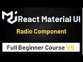 Material UI In React JS Tutorial Radio Button Component Material UI V5