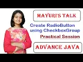 Create Radio button using AWT Components Mayuri s Talk Mayuri Mali