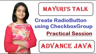 Create Radio button using AWT Components Mayuri s Talk Mayuri Mali