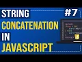 String Concatenation in JavaScript How to concatenation strings and variables