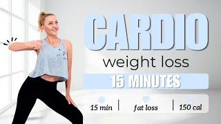 🔥15 MIN FULL BODY CARDIO WORKOUT🔥FAT BURNING (No Jumping, No Squats, No Lunges)🔥