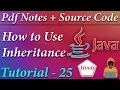 What is Inheritance How to Inherit a class in JAVA JAVA Tutorial in Hindi Death Code