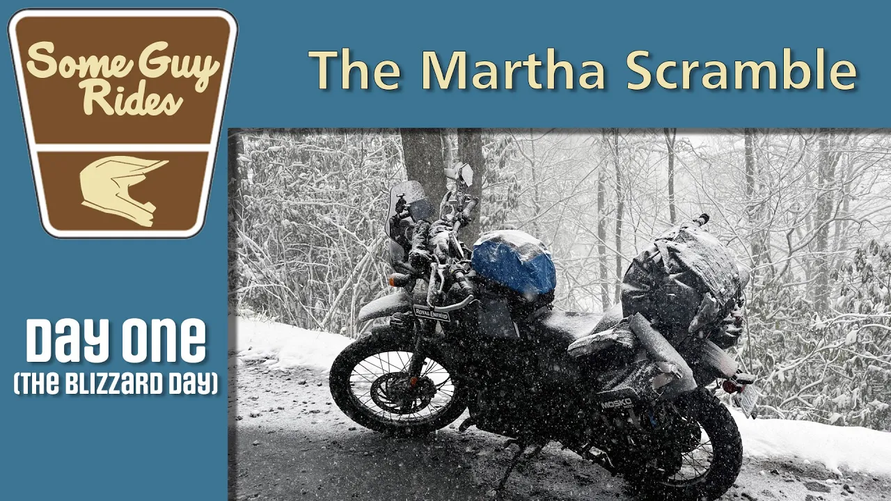Martha Scramble Day 1: Royal Enfield Himalayan Encounters a Blizzard in April