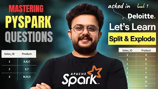 Deloitte PySpark Interview Question Explode Split in Spark Deepankar Pathak