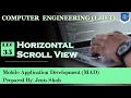 Lec-35 - Horizontal Scroll View in Android Mobile Application Development Computer Engineering
