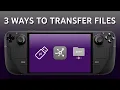 3 EASY Ways to Transfer Files to the Steam Deck USB vs Warpinator vs SFTP