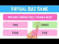 Virtual Quiz Game using OpenCV Python CVZone