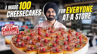 INSTANT Salted Caramel Cheesecakes I cooked for EVERYONE | Microwave Recipe | Chef Sanjyot Keer