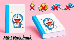 Easy Doraemon Notebook / No Glue No Scissors / Origami School Stationery π DIY Paper Craft