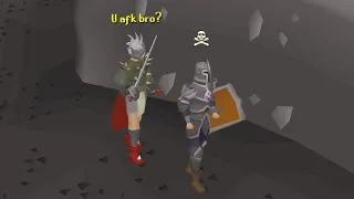 AFKing in Wilderness with full Torva Players attack they die