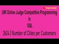 How to Solve URI Online Judge SQL Problem Number of Cities per Customers