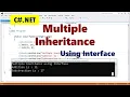 Understanding Multiple Inheritance in C with Examples using interface