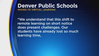 Some Denver-Area Schools Close Others Delay Start Or Move To Remote Learning After Pileup Of Snow