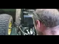 how to change motor out on la105 John Deere riding lawn mower horse motor Briggs Stratton