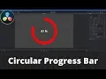 Create a circular progress bar Davinci Resolve Tutorial