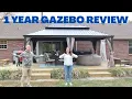 1 Year Update on Our Kozyard Purple Leaf Permanent Gazebo - Would We Buy It Again