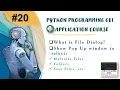 What is File Dialog in Python Pop Up Window to select any files