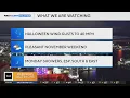 Windy Friday nice Halloween and a pleasant weekend weather forecast for Maryland