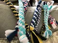 Fleece Square Knot Dog Pull Toy