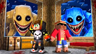 Verity and Falsity Attacked Our Village In Minecraft!!