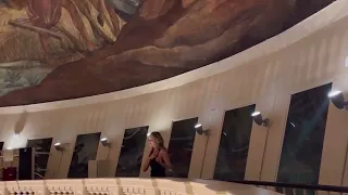 Matt Gaetz s wife testing out the acoustics in the Capitol with The Star Spangled Banner