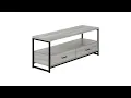 I 2871 TV Stand - 48 L Grey Black Metal