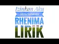 Rhenima - Izinkan Aku Mencintaimu Lirik