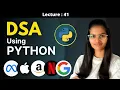 DSA Numbers and formatting using python lecture 40