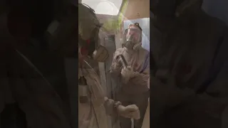 Raptor Lining the Catamaran Cabin ceilings. #catamaran #yacht #raptorcoatings