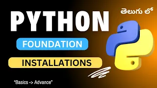1 Python Installation Python Tutorial in Telugu