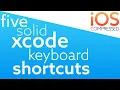 Five Solid Xcode Keyboard Shortcuts iOS Swift - under 60 seconds