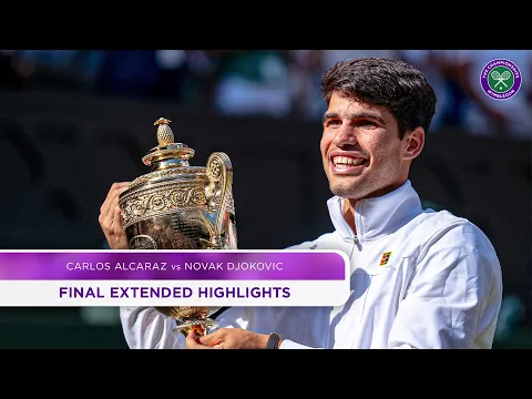 Carlos Alcaraz vs Novak Djokovic | Final Extended Highlights | Wimbledon 2024 - YouTube thumbnail