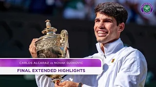 Carlos Alcaraz vs Novak Djokovic Final Extended Highlights Wimbledon 2024