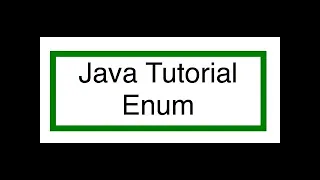 Java Enumeration Tutorial