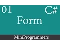 C WindowsForm App Beginner to Advanced - Form 01