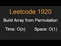 Build Array from Permutation - Leetcode 1920