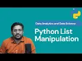 Python List Manipulation - Insert Append Extend Remove Remove Pop Del Clear