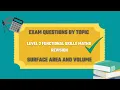 Surface Area and Volume Exam Questions Revise for your Level 2 Functional Skills Maths